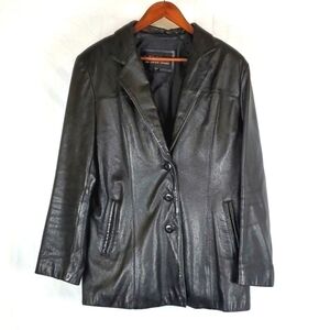 Wilsons‎ Black Genuine Leather Coat